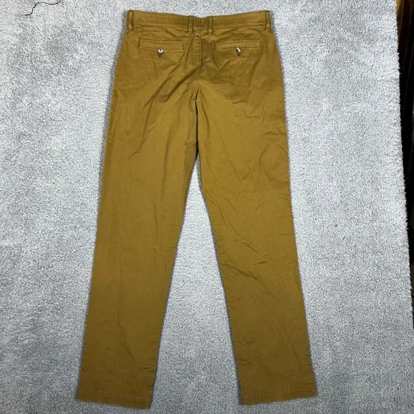 Sonoma Chino Pants Mens 32x34 Flexwear Straight Leg Office Formal Brown New - Picture 2 of 9